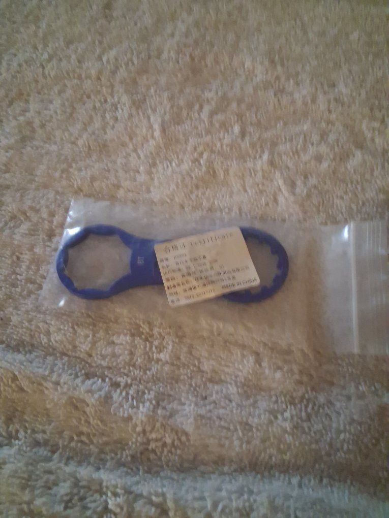 Front fork cap wrench.