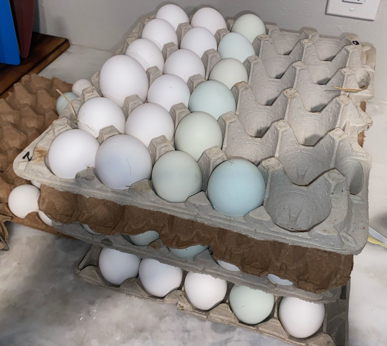 Unwashed farm fresh eggs