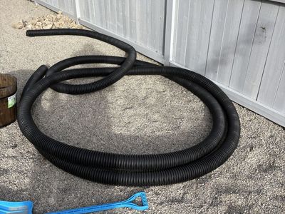 Free - 25’ perforated French drain pipe