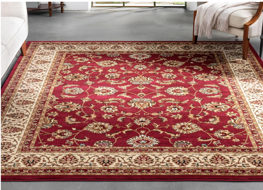 Brand New 6x9 Red Sarouk Rug – Thick & Beautiful!