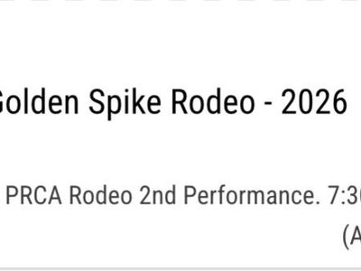 Golden Spike Rodeo Tickets For Sale