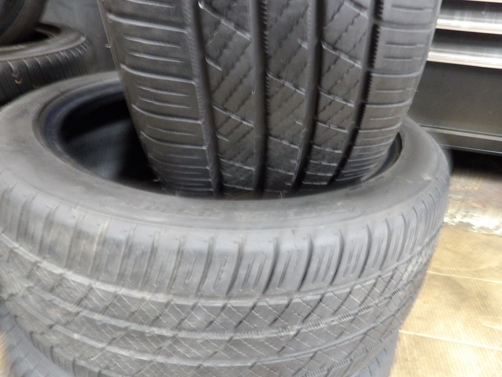 225/45R17 BRIDGESTONE POTENZA A/S PAIR OF TWO USED TIRES 
