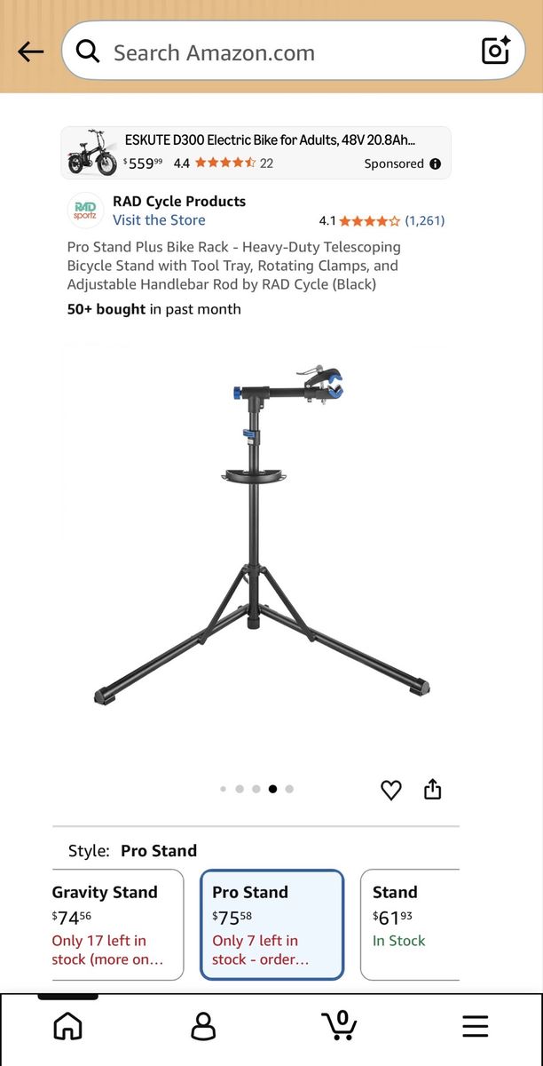 Rad product- Pro Stand Plus Bike Rack $50