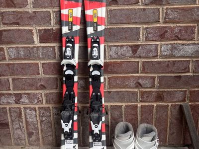 Kids Rossignol Skis 100cm + Girls Ski Boots