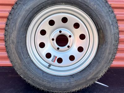 New TexStar 205/75 D 15 Trailer Tire with Rim