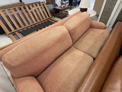 A. Rudin 3-Seat Sofa – Solid Frame, Down Cushions