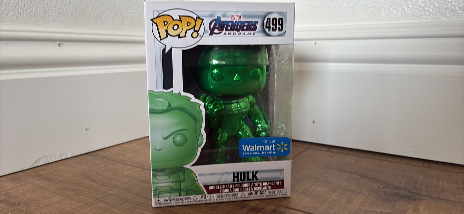 Funko Pop! Avengers: Endgame Hulk Green Chrome Walmart Exclusive #499
