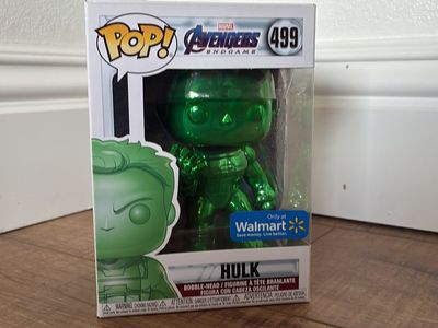 Funko Pop! Avengers: Endgame Hulk Green Chrome Walmart Exclusive #499