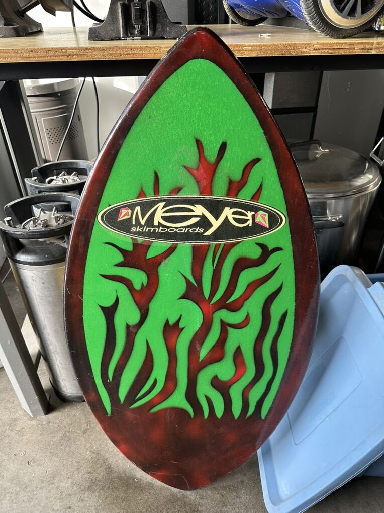 Meyer Vintage Wood Skimboard Boogie Board