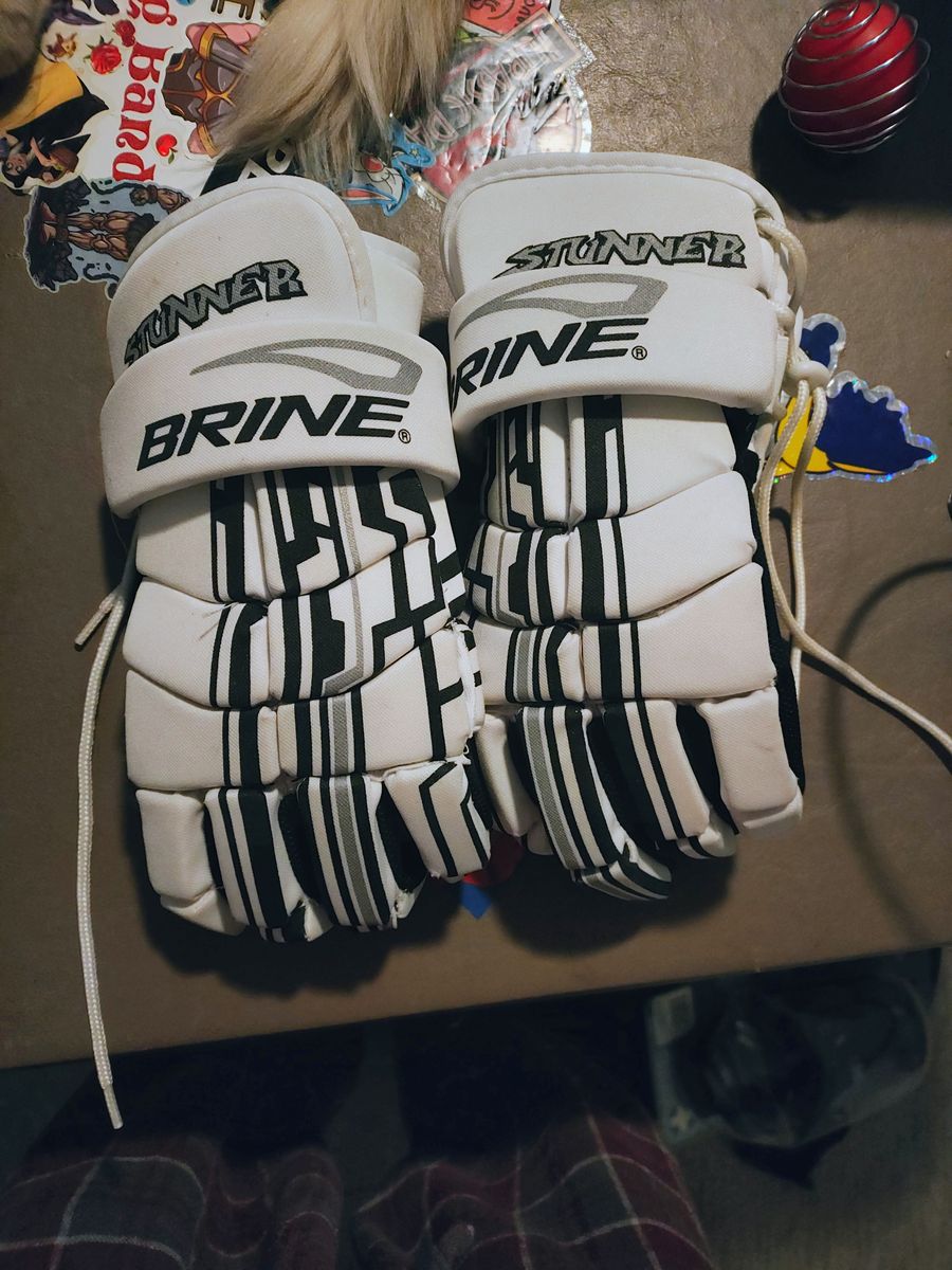 Vintage brine stunner lacrosse gloves rare