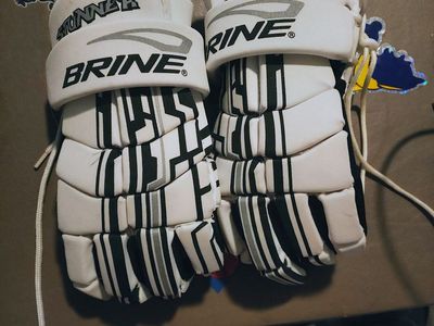 Vintage brine stunner lacrosse gloves rare