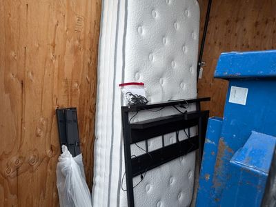 Twin bed and mattress