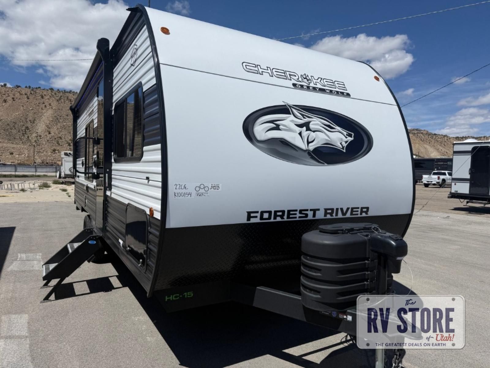2026 Forest River RV Cherokee Grey Wolf 22CE Front Bedroom
