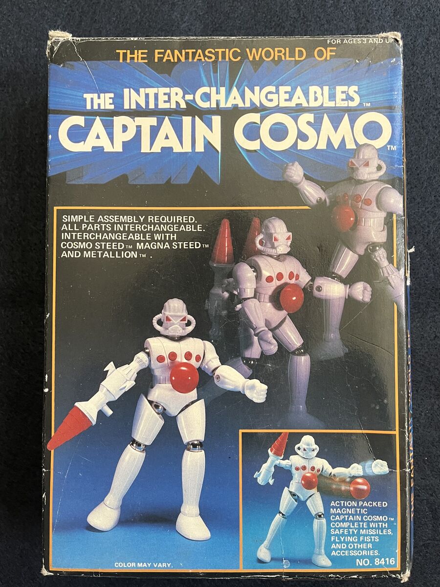 Rare Collectible - The Interschangeables Captain Cosmo - 1985 Vintage No 8416