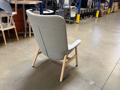 High-Back Green Padded Armchair