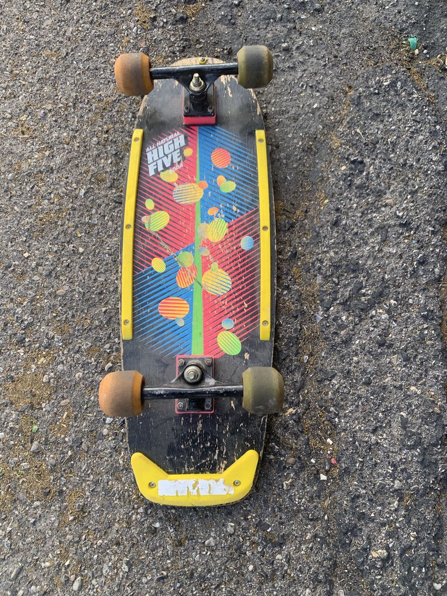 1980s High five soda Skateboard Complete Neon Shapes