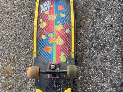 1980s High five soda Skateboard Complete Neon Shapes