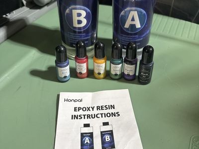 Honpal Epoxy Resin and Hardener Kit with Pigments