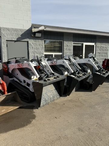 Mini Track Skid Rental – Backyard Dirt Moving Machine - Stand on Skid Steer -