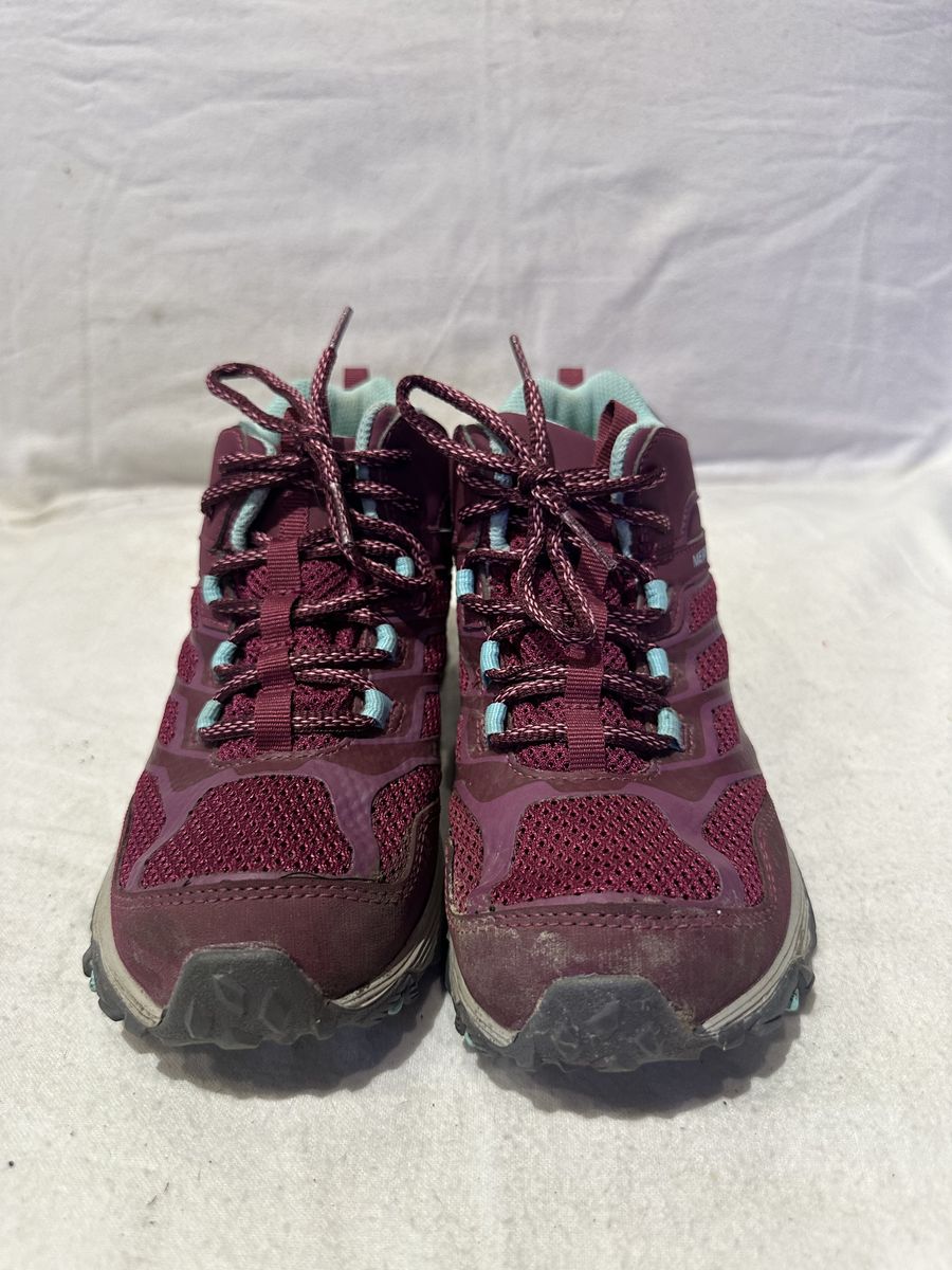 Merrell Youth Size 3 Plum/Blue WP Hiking Boots