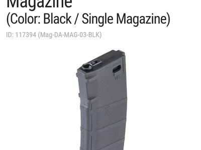 New Delta Armory 120rd Mid-cap M4/M16 Polymer AEG Magazine