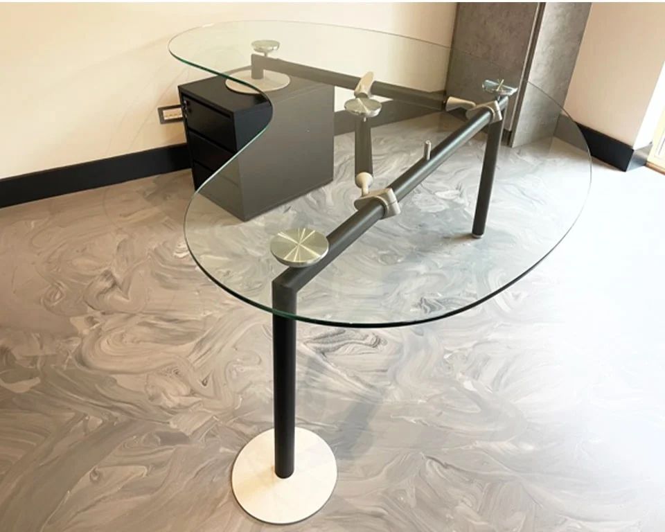 Glass Top Executive Desk