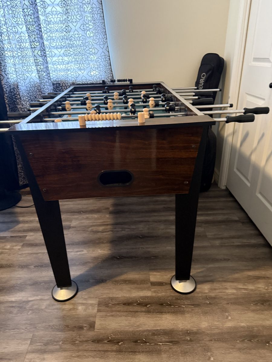 54” Newcastle Foosball Table – Perfect for Game Room & World Cup Parties!