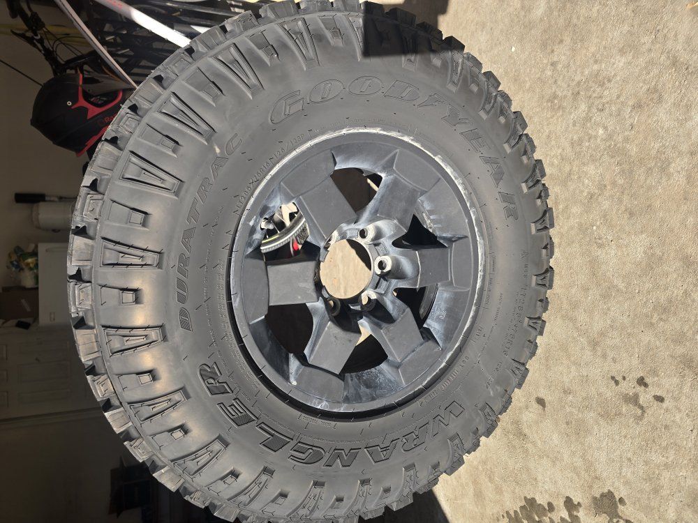 spare tire and wheel assembly from FJ Cruiser.