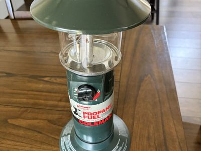 Coleman Propane Fuel Lantern with Hard Case - Green, Portable Camping Light
