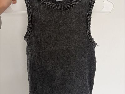 Rusted gray tank