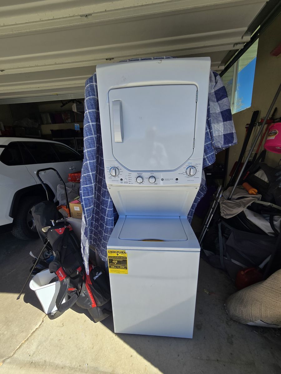 General Electric Over Under Washer/Dryer Auto Load Sensing