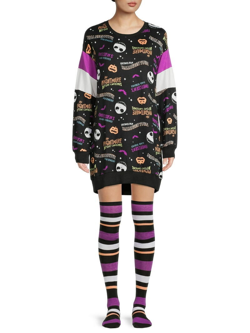 Disney's Nightmare Before Christmas Sleepshirt with Socks, 2-Piece - Size XL