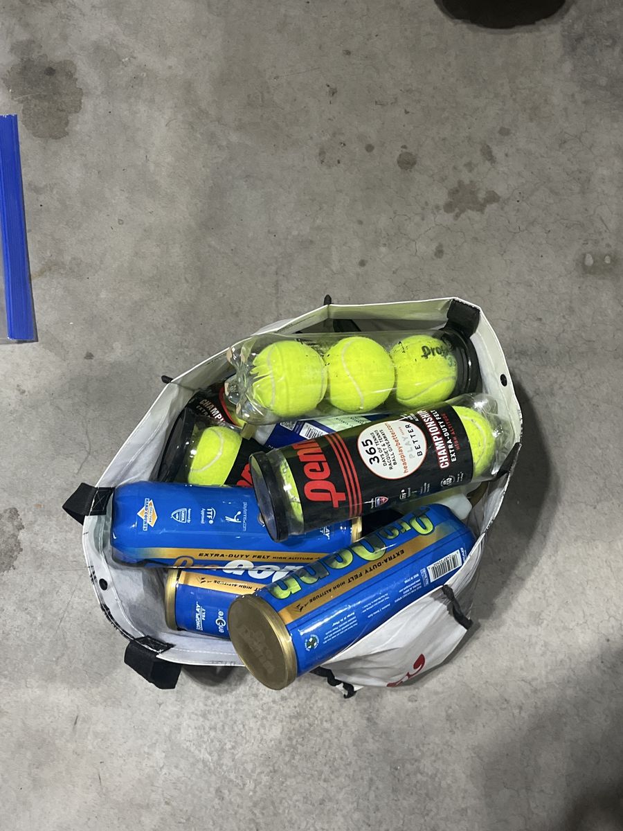 Tennis balls galore!