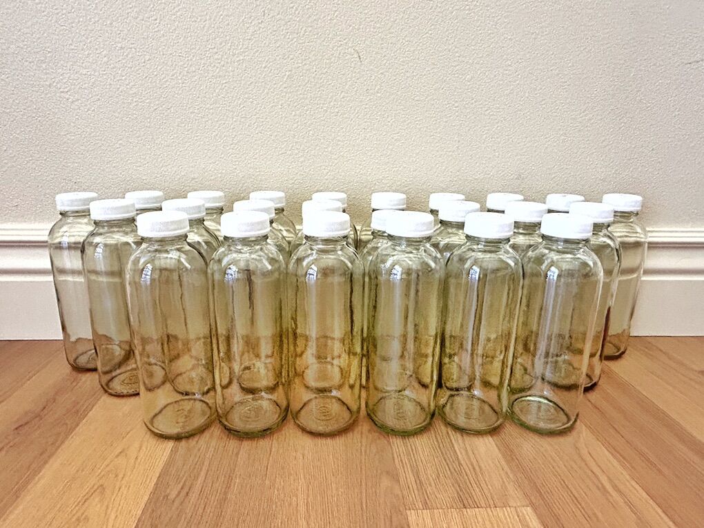24 Empty 16oz Glass Kombucha Bottles