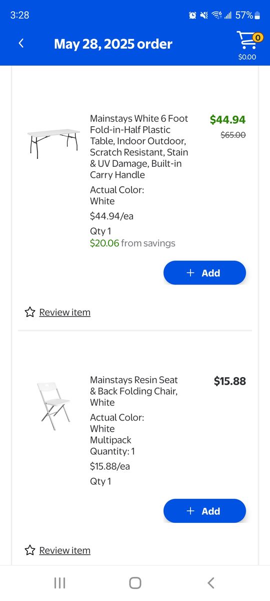 Folding Table & Chair