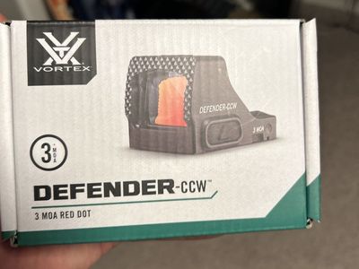 Vortex Defender-CCW 3 MOA Red Dot Sight