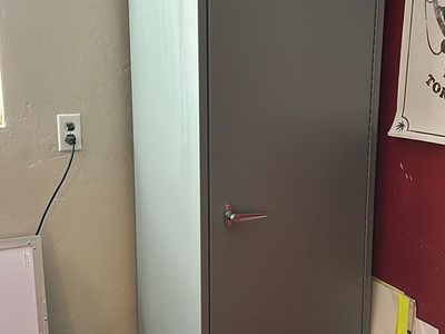 Metal Cabinet 72"h X18 X 24"