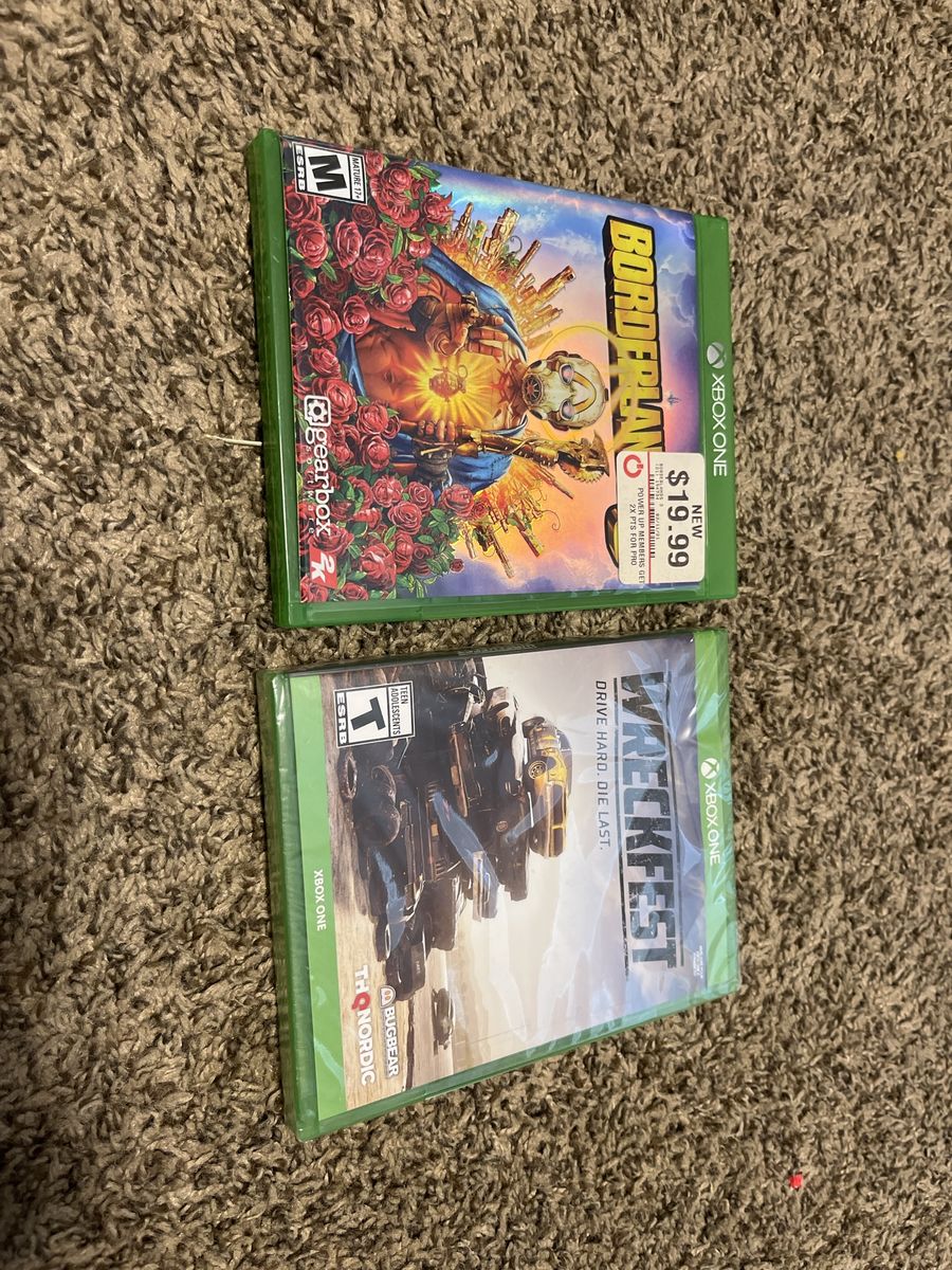 Xbox One Games Lot: Borderlands 3 and Wreckfest (Used)