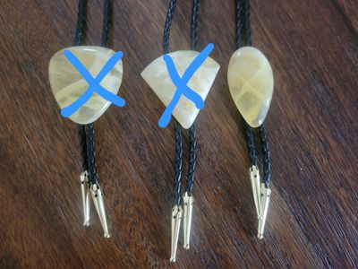 Honeycomb Calcite Bolo Tie Utah State Stone