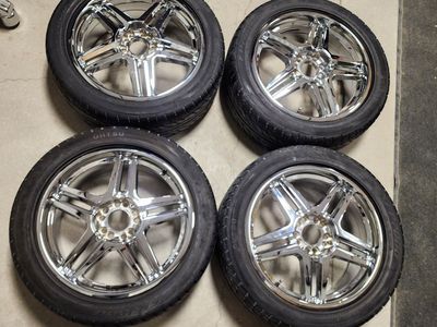 Pacer Chrome Wheels & Ohtsu Tires 245-45-18