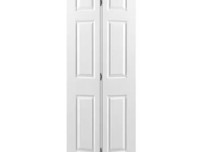 Brand New 24" W x 80" H White 6-Panel HC Molded Bifold Door, Ready for Installation