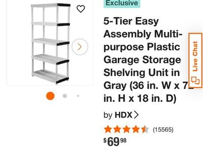 5tier easy assembly multi purpose shelving