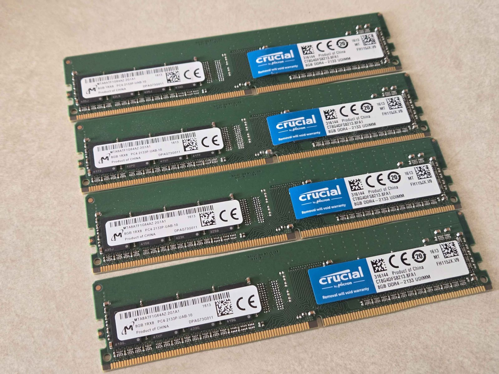 Crucial Micron 32GB DDR4 (4x8GB), $110 OBO