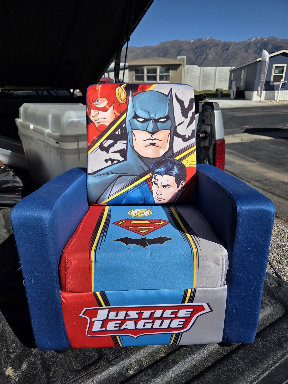 Delta Children DC Comics Justice League High Back Upholstered Chair.