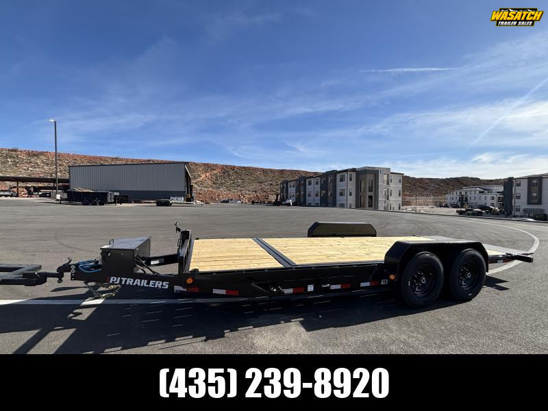 2026 PJ Trailers 7x20 6" CHANNEL/TILT/14PLY/BLACK/EQUIPMENT TRAILER Equipment Trailer