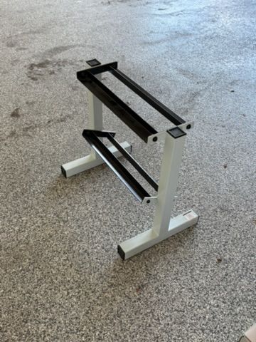 2-Tier Dumbbell Rack - Heavy Duty Steel - Home Gym