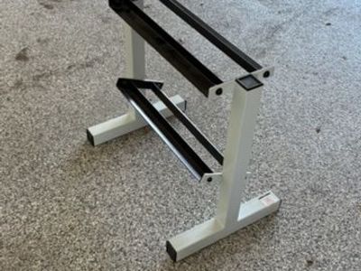2-Tier Dumbbell Rack - Heavy Duty Steel - Home Gym