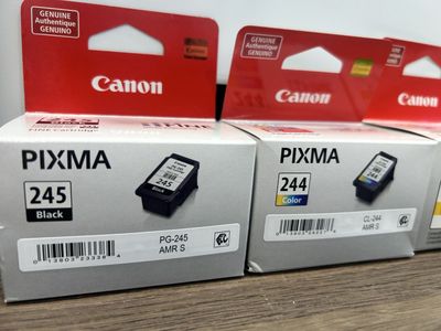 Canon PG-245 Black and CL-244 Color Ink Cartridges (Genuine)