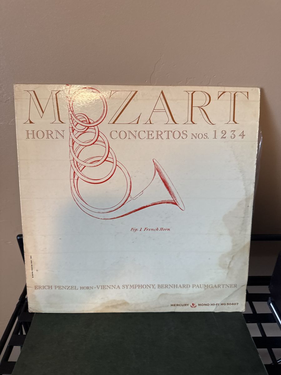 Mozart Horn Concertos Nos. 1 2 3 4 Vinyl LP Erich Penzel Vienna Symphony Mercury
