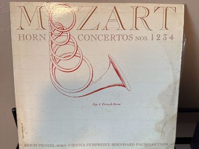 Mozart Horn Concertos Nos. 1 2 3 4 Vinyl LP Erich Penzel Vienna Symphony Mercury